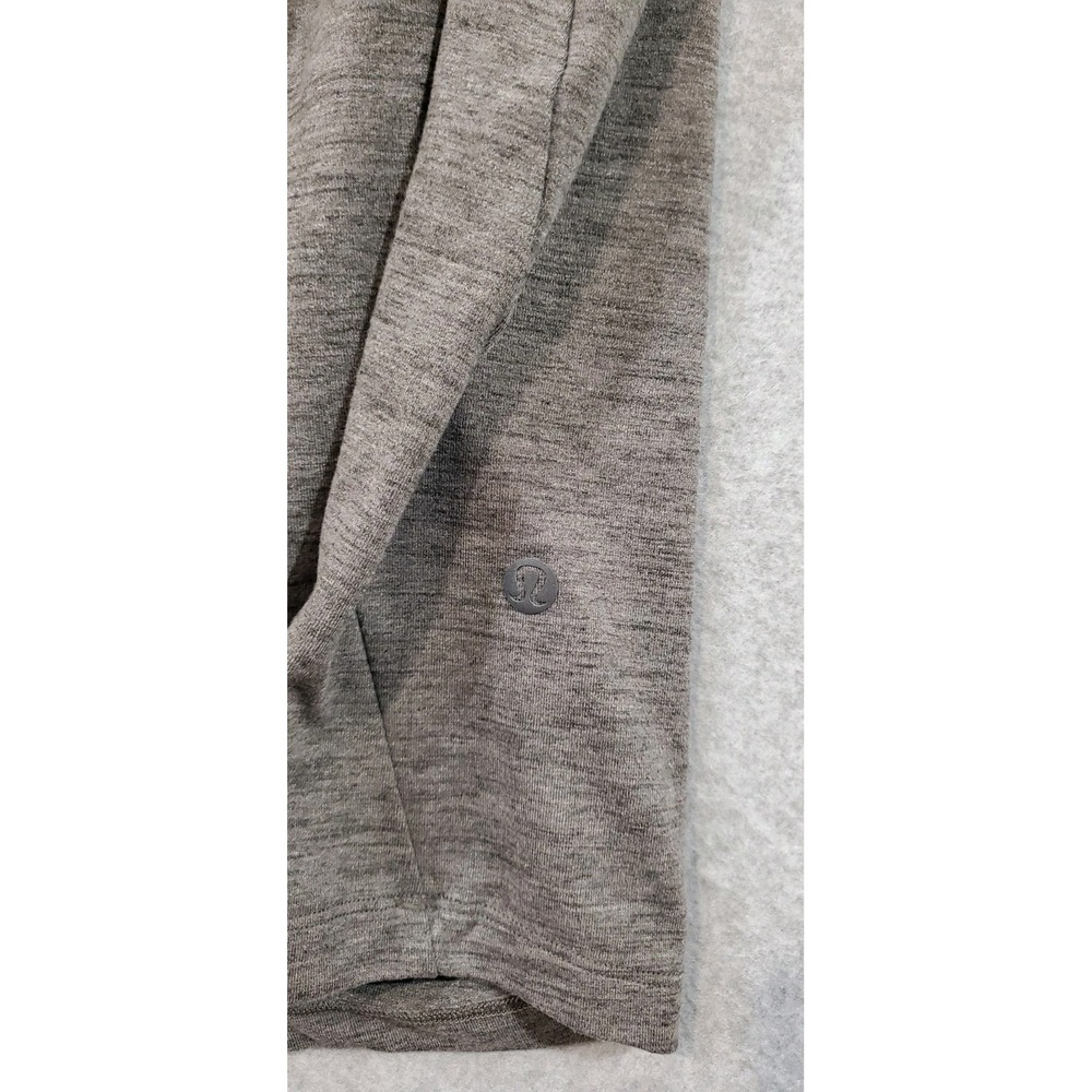 Lululemon Mens Surge Warm Half Zip Pullover Running Workout Shirt Gray 2XL - Picture 7 of 9
